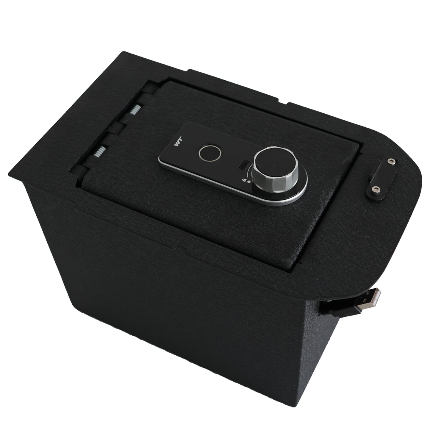 Console Safe Vault Box for Toyota RAV4 (Fingerprint Lock with Key): 2019-2025