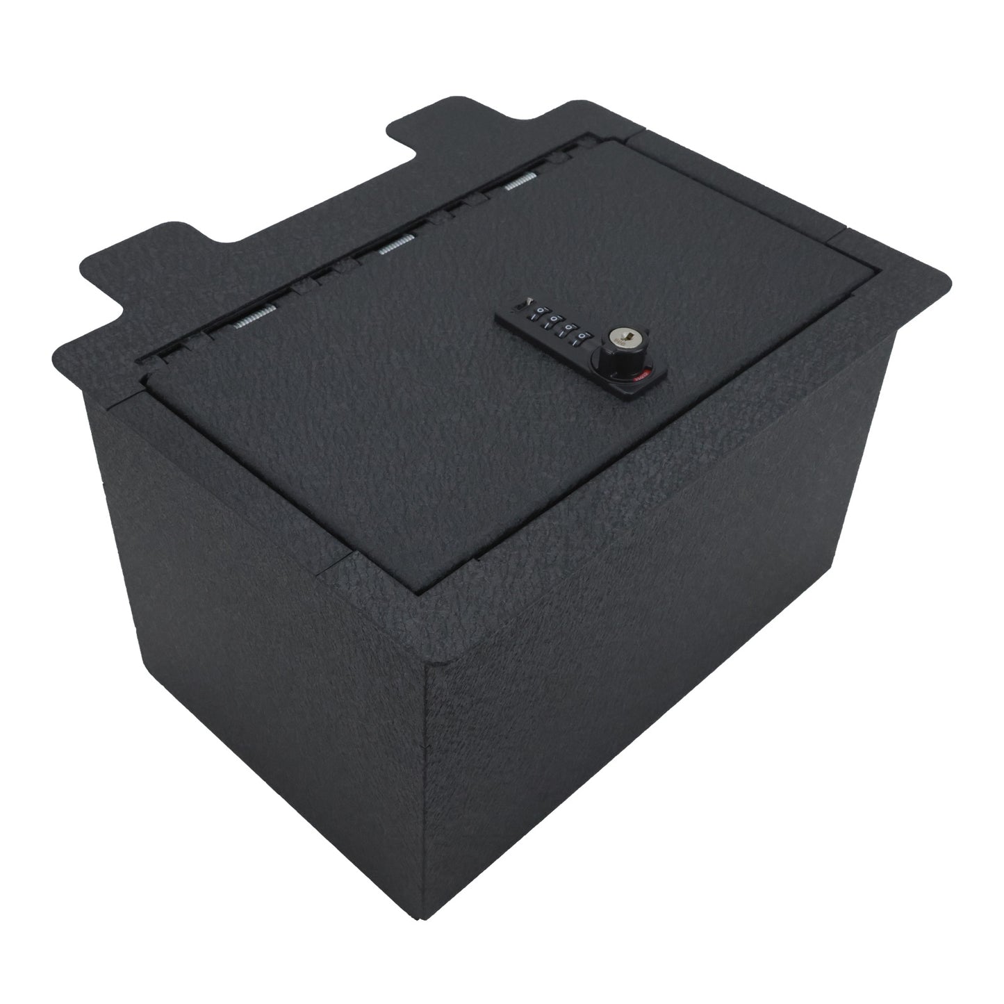 Console Safe Vault Box for Chevrolet Silverado 1500 (4-Digit Combo Lock with Key): 2019-2022