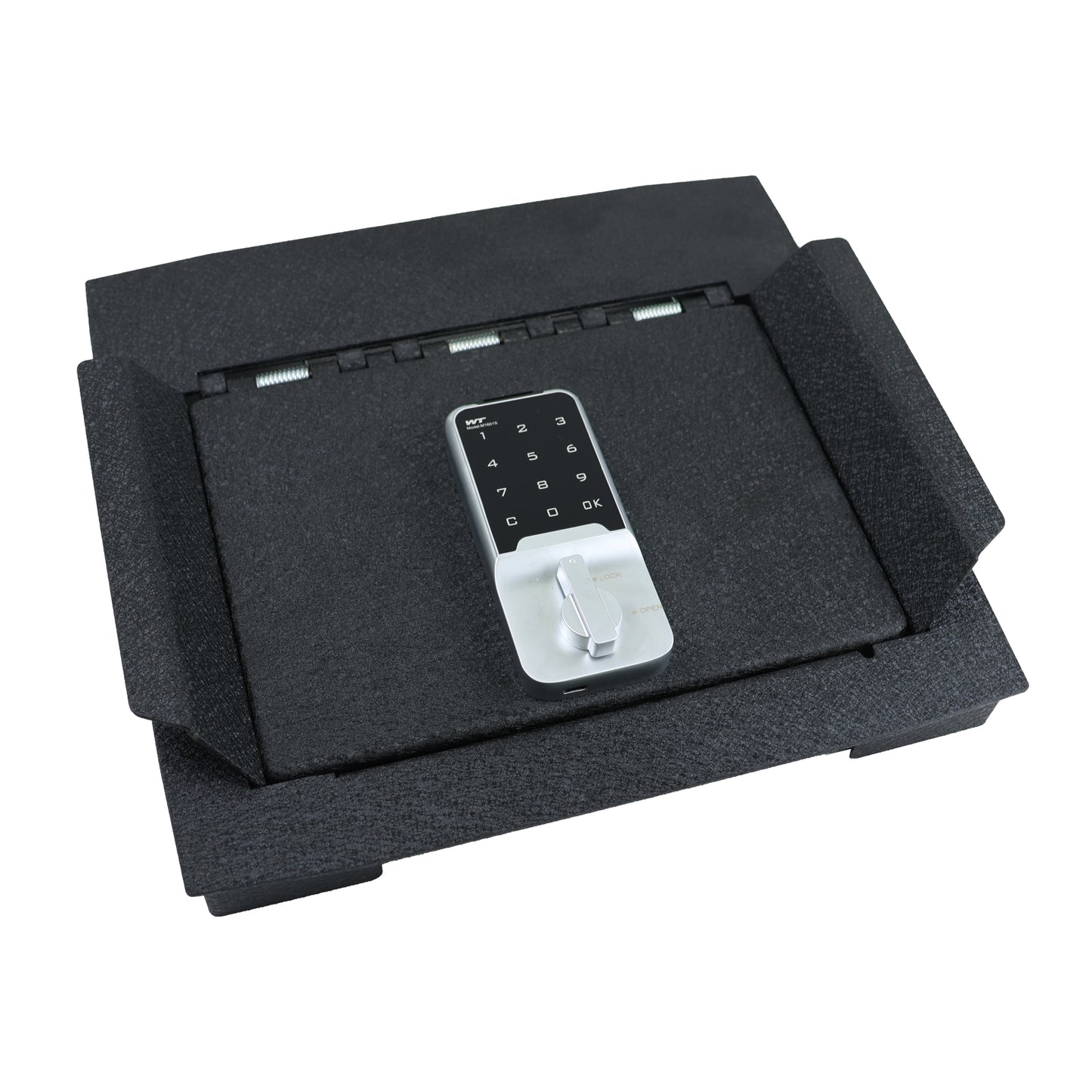 Console Safe Vault Box for Ford F250 Super Duty (Electronic Keypad Lock): 2023-2025