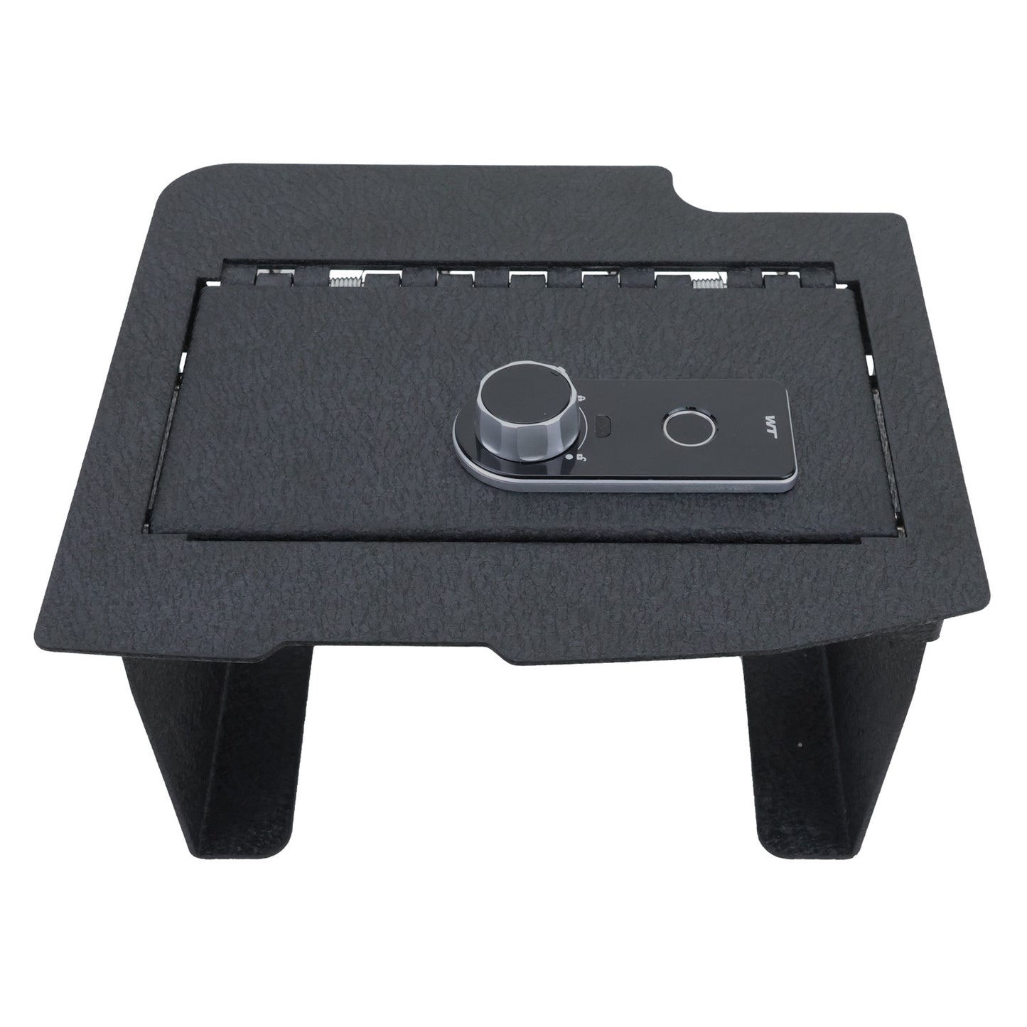Console Safe Vault Box for Dodge Ram 3500 with CD (Fingerprint Lock with Key): 2013-2018