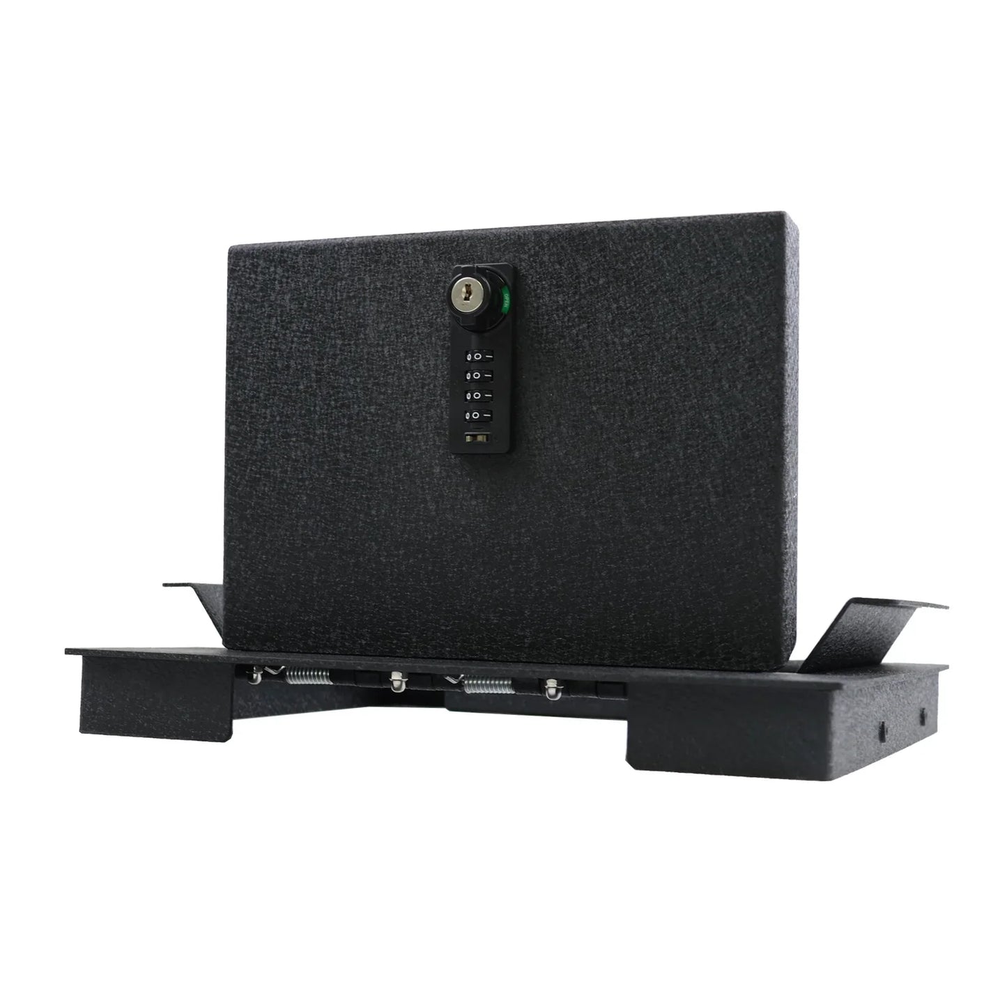 Console Safe Vault Box for Ford F250/F350/F450 Super Duty (4-Digit Combo Lock with Key): 2023-2026
