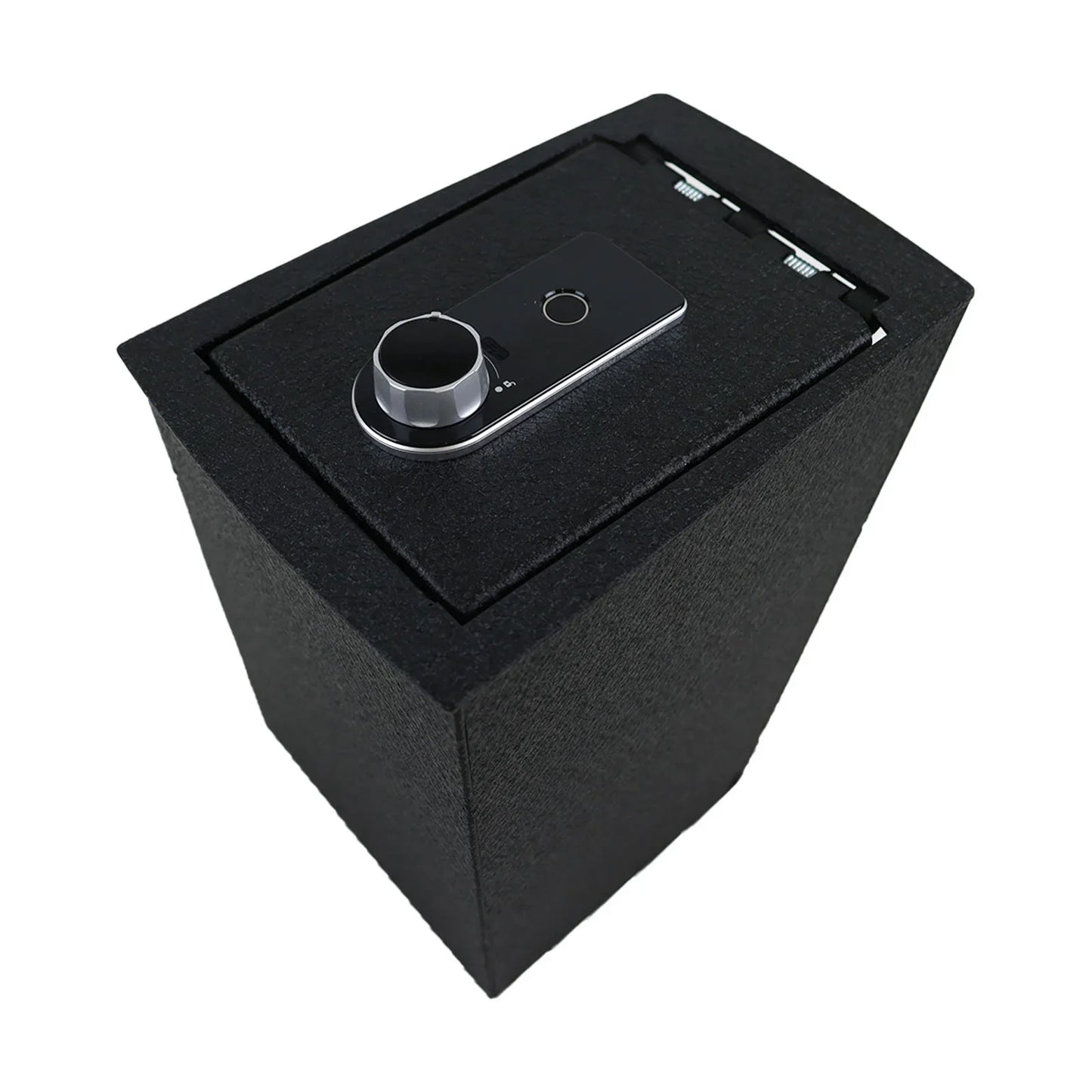 Console Safe Vault Box for Hyundai Santa Fe (Fingerprint Lock with Key): 2021-2023