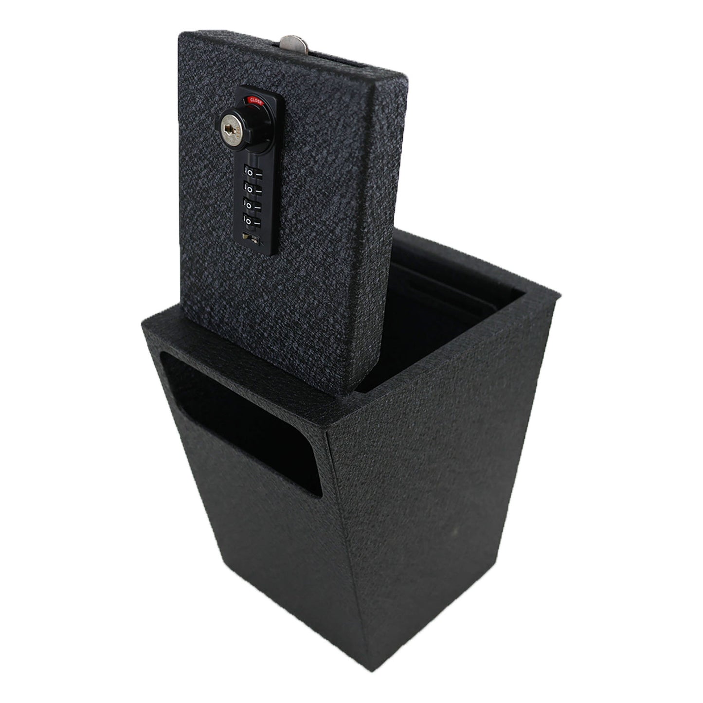 Console Safe Vault Box for Hyundai Santafe (4-Digit Combo Lock with Key): 2021-2023