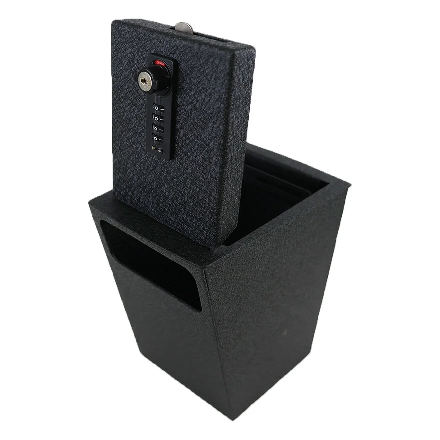 Console Safe Vault Box for Hyundai Santa Fe (4-Digit Combo Lock with Key): 2021-2023