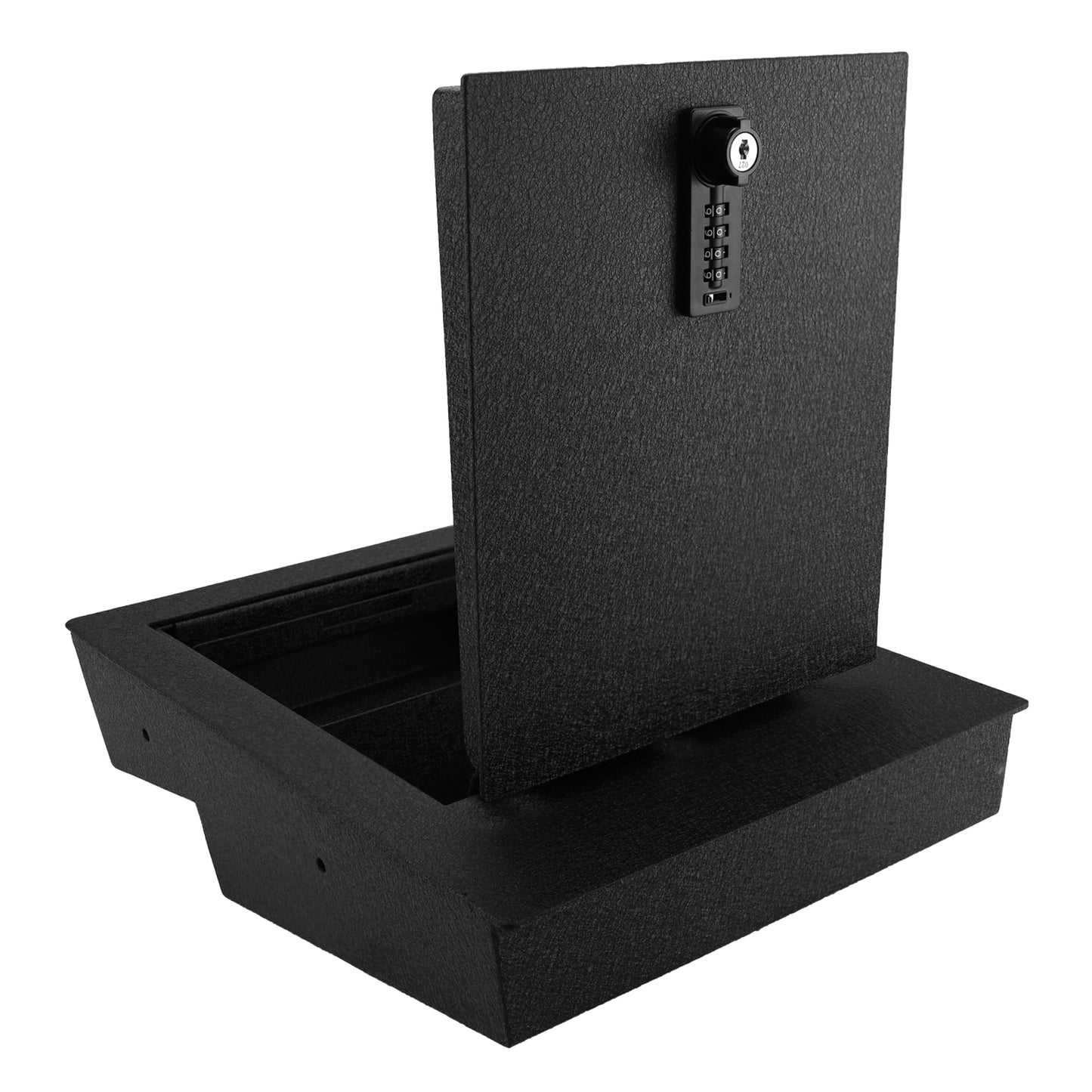 Pro Underseat Console Safe Vault Box for Chevrolet Silverado 1500 (4-Digit Combo Lock with Key): 2014-2018