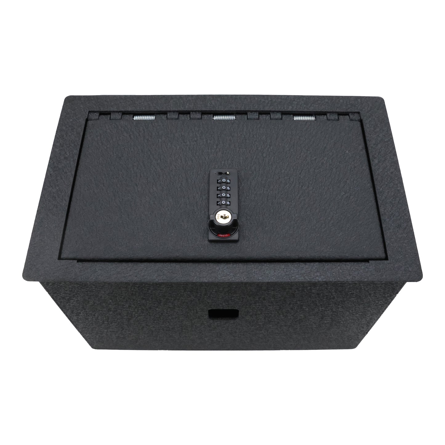 Console Safe Vault Box for Chevrolet Suburban (4-Digit Combo Lock with Key): 2015-2020