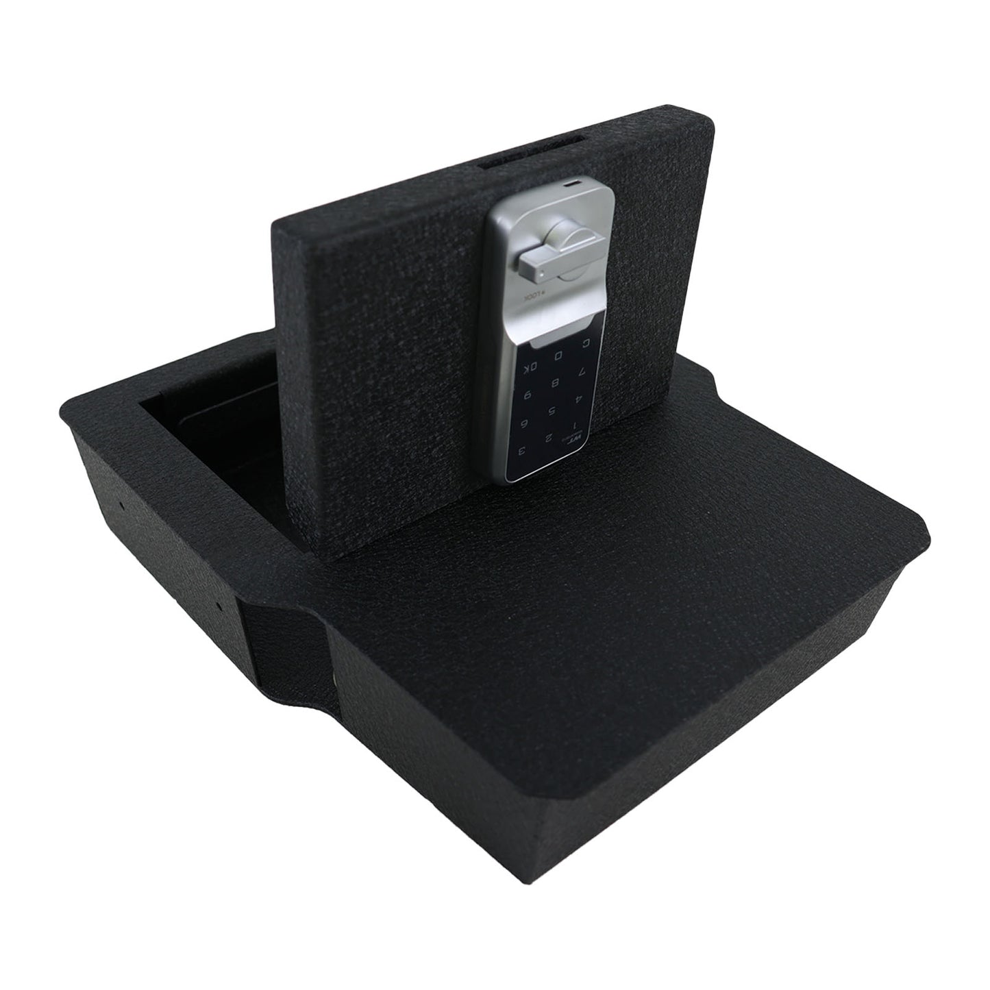 Underseat Console Safe Vault Box for Dodge Ram 1500/2500/3500 (Electronic Keypad Lock): 2020-2024