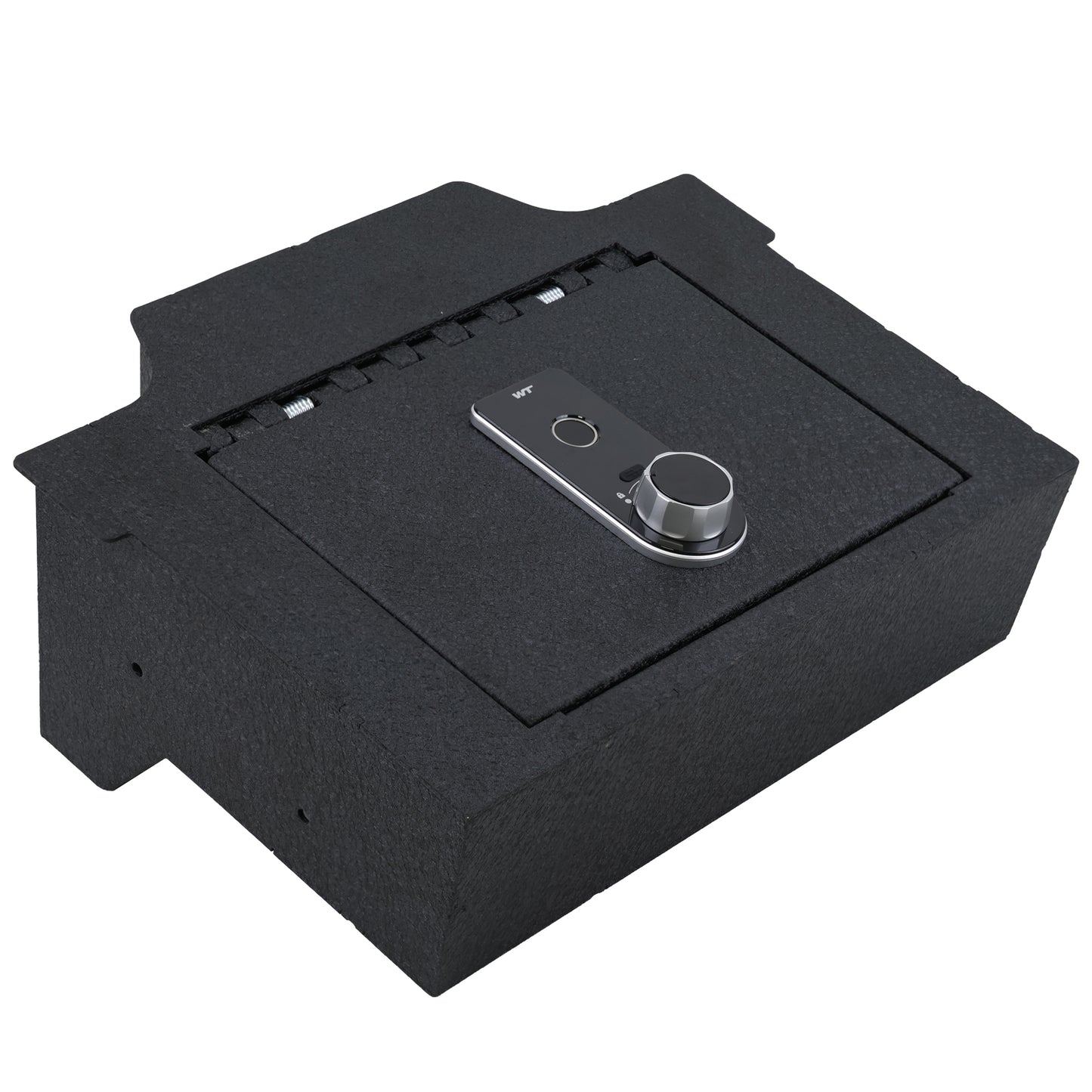 Console Safe Vault Box for Dodge Ram 1500/2500/3500 Bighorn (Fingerprint Lock with Key): 2019-2025