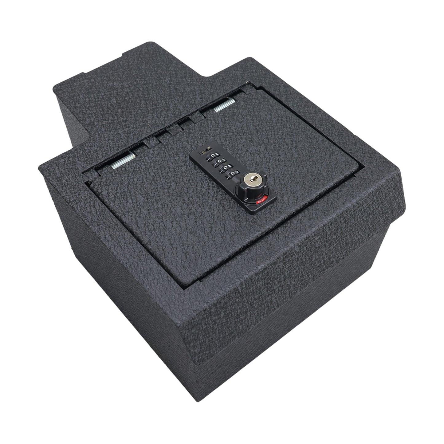 Console Safe Vault Box for Chevrolet Silverado EV (4-Digit Combo Lock with Key): 2024-2025