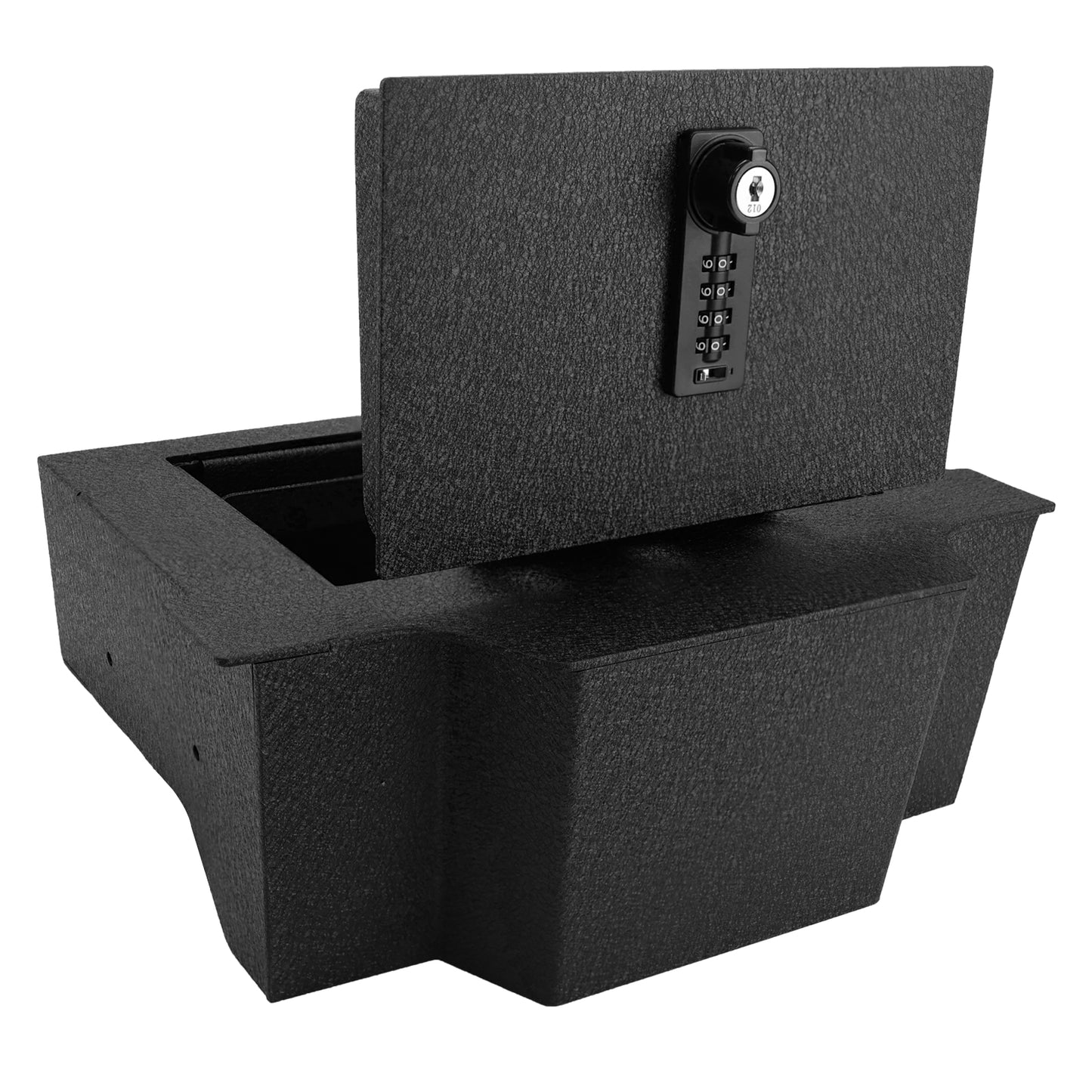 Pro Console Safe Vault Box for Dodge Ram 1500/2500/3500 Powerwagon (4-Digit Combo Lock with Key): 2019-2025