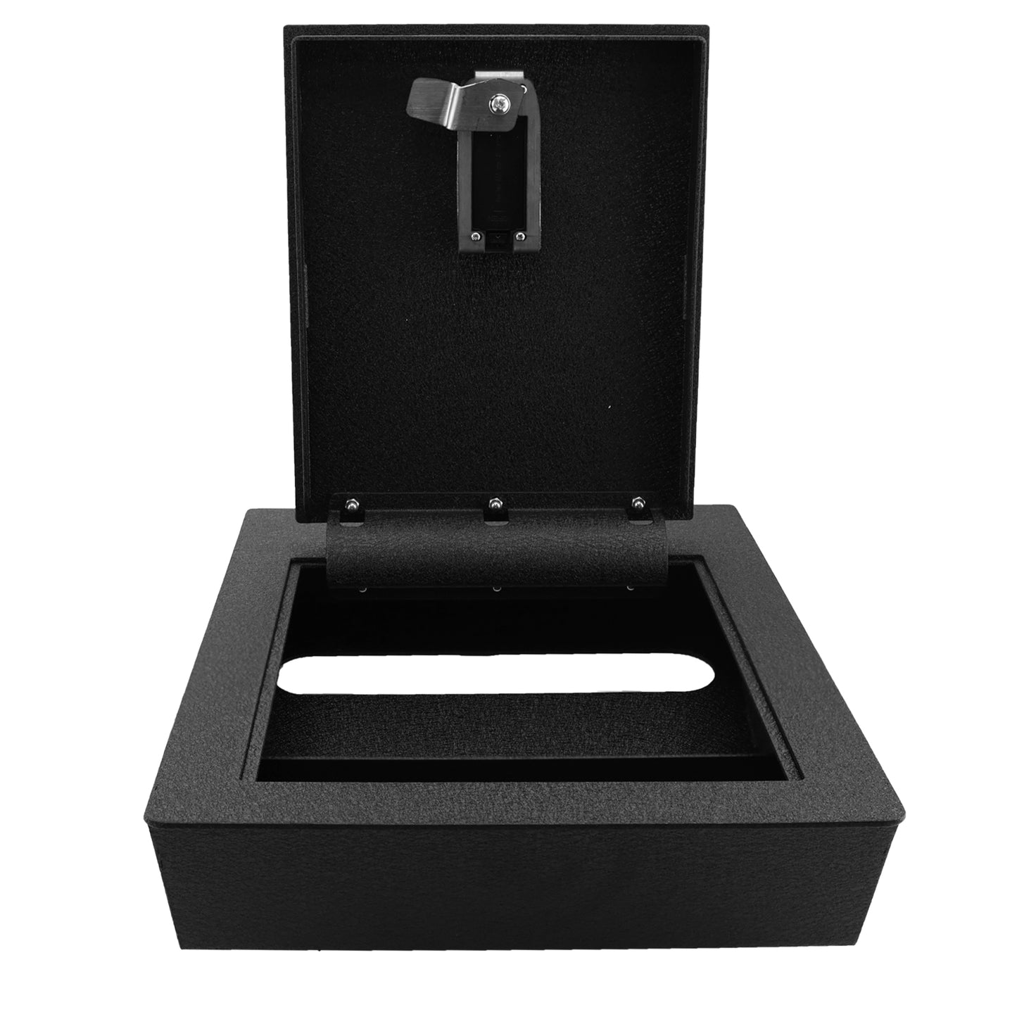 Pro Underseat Console Safe Vault Box for Chevrolet Silverado 1500 (Fingerprint Lock with Key): 2014-2018