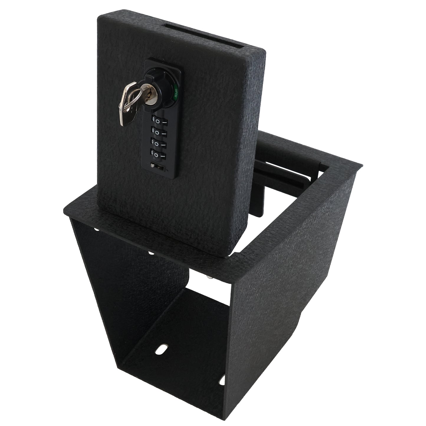 Console Safe Vault Box for BMW X4 (4-Digit Combo Lock with Key): 2018-2025