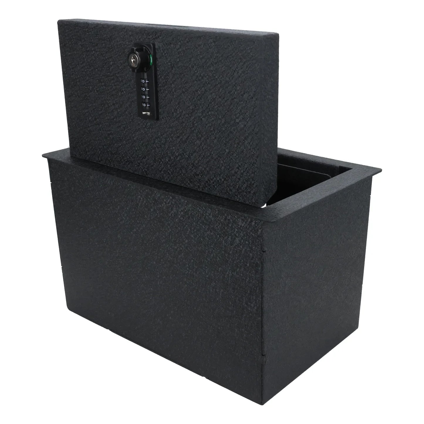 Console Safe Vault Box for Chevrolet Suburban (4-Digit Combo Lock with Key): 2015-2020