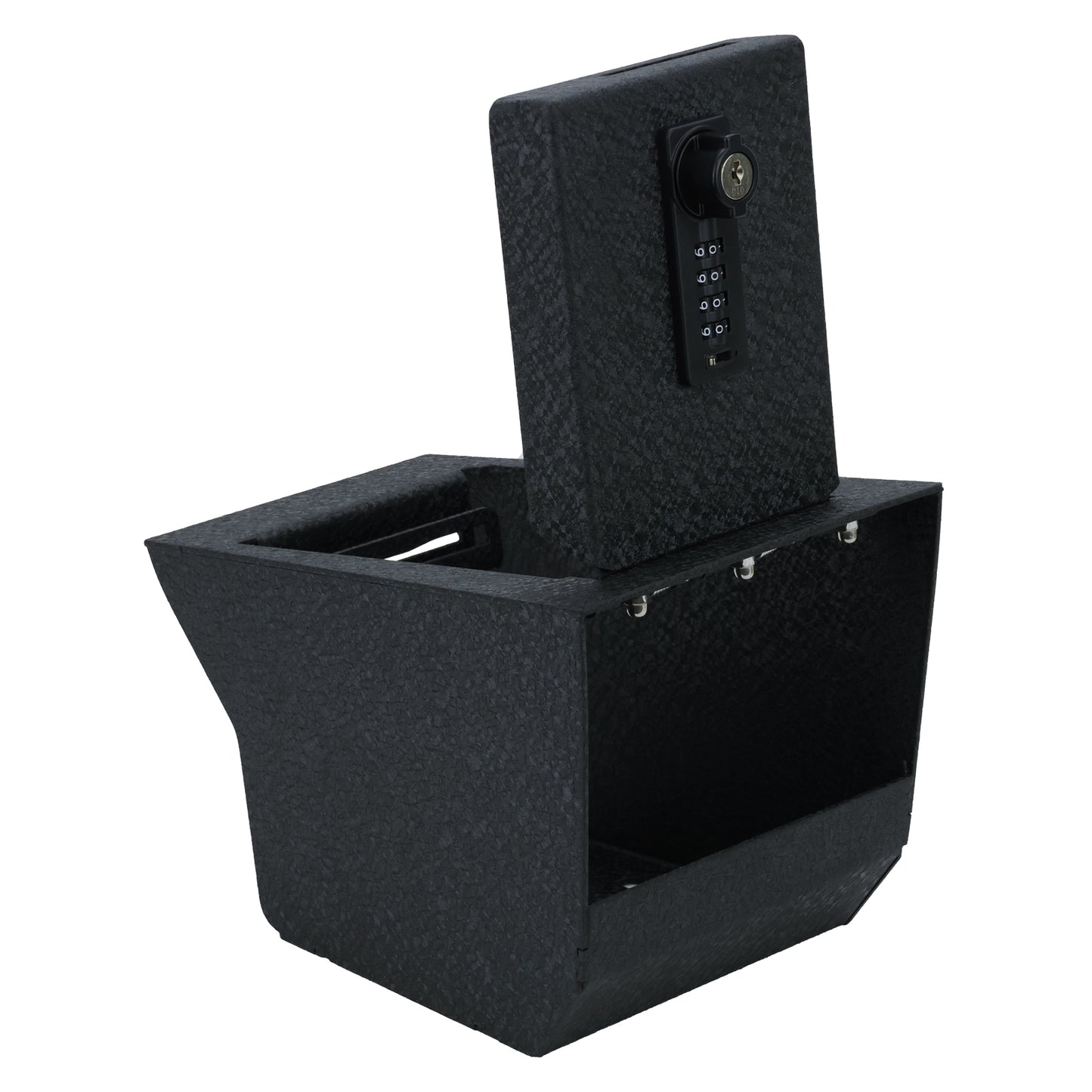 Console Safe Vault Box for BMW X5 (4-Digit Combo Lock with Key): 2019-2025