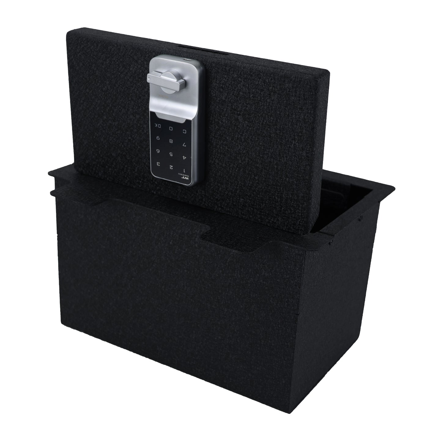Console Safe Vault Box for Chevrolet Silverado 1500 (Electronic Keypad Lock): 2019-2022