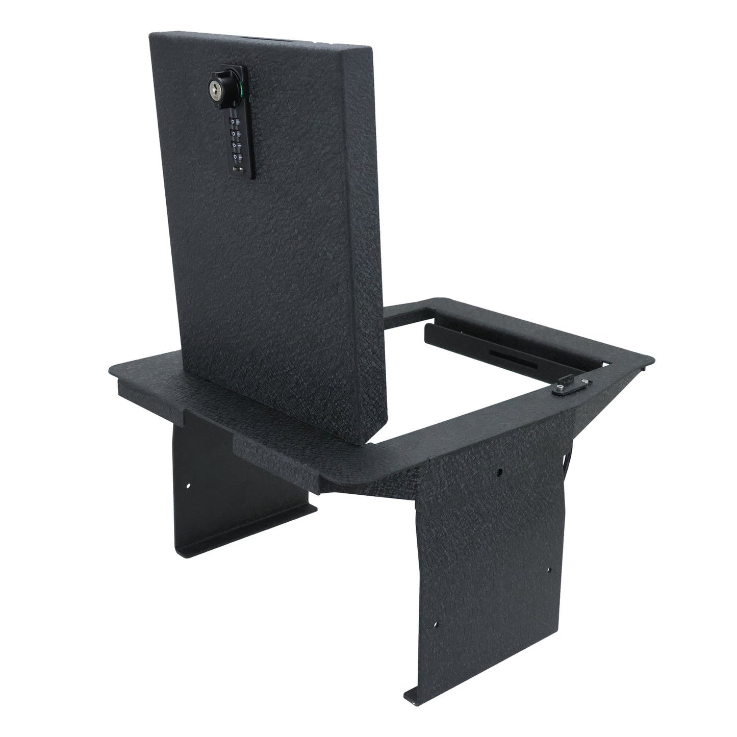 Console Safe Vault Box for Ford F150 (4-Digit Combo Lock with Key): 2015-2020