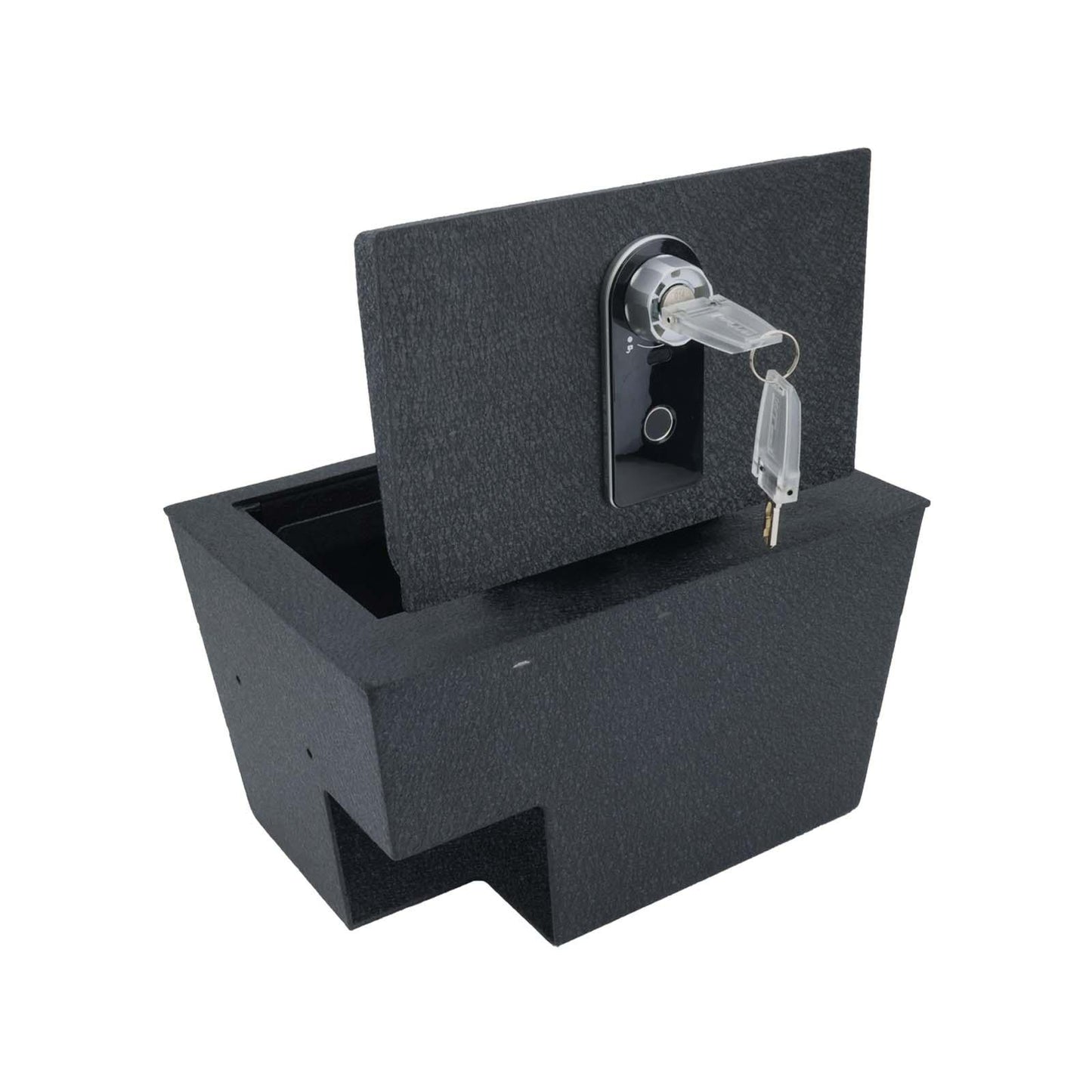 Pro Console Safe Vault Box for Nissan Armada (Fingerprint Lock with Key): 2021-2024
