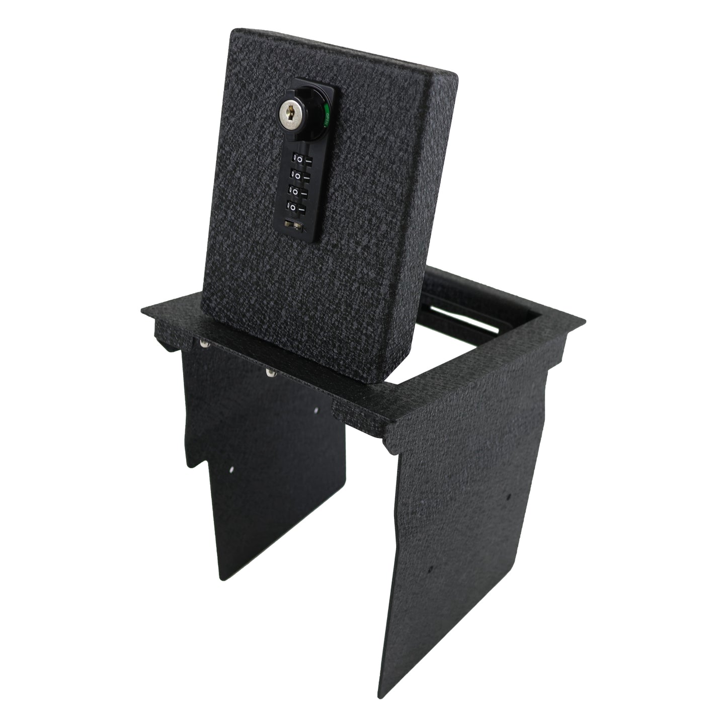 Console Safe Vault Box for Ford Explorer (4-Digit Combo Lock with Key): 2013-2019