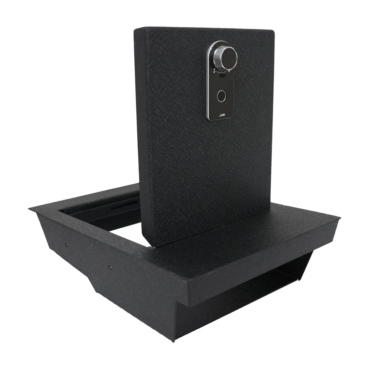 Underseat Console Safe Vault Box for Ford F150 (Fingerprint Lock with Key): 2015-2025