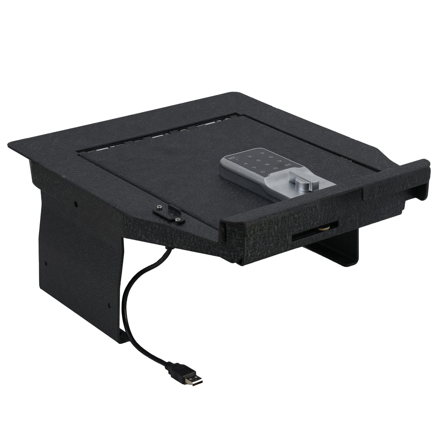 Console Safe Vault Box for Ford F-150 Lightning (Electronic Keypad Lock): 2021-2024