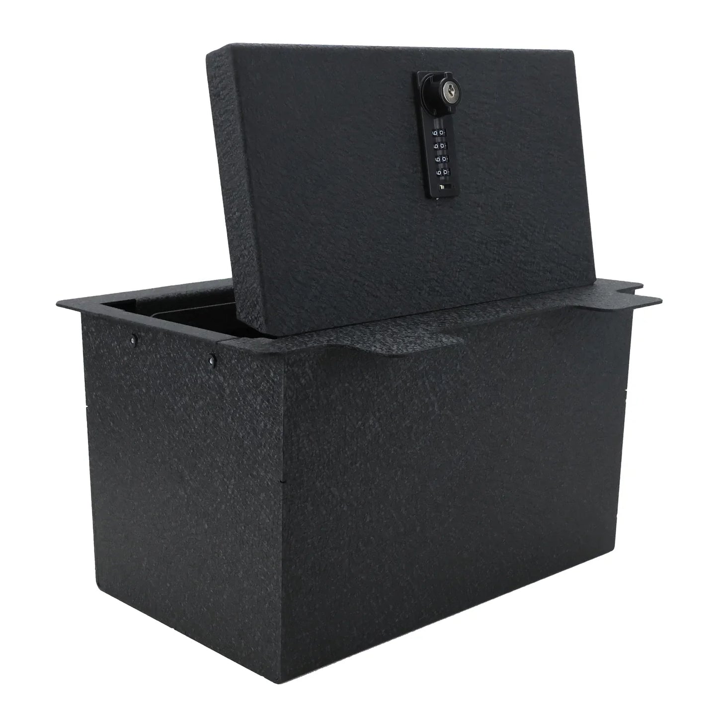 Console Safe Vault Box for Chevrolet Silverado 1500 (4-Digit Combo Lock with Key): 2019-2022