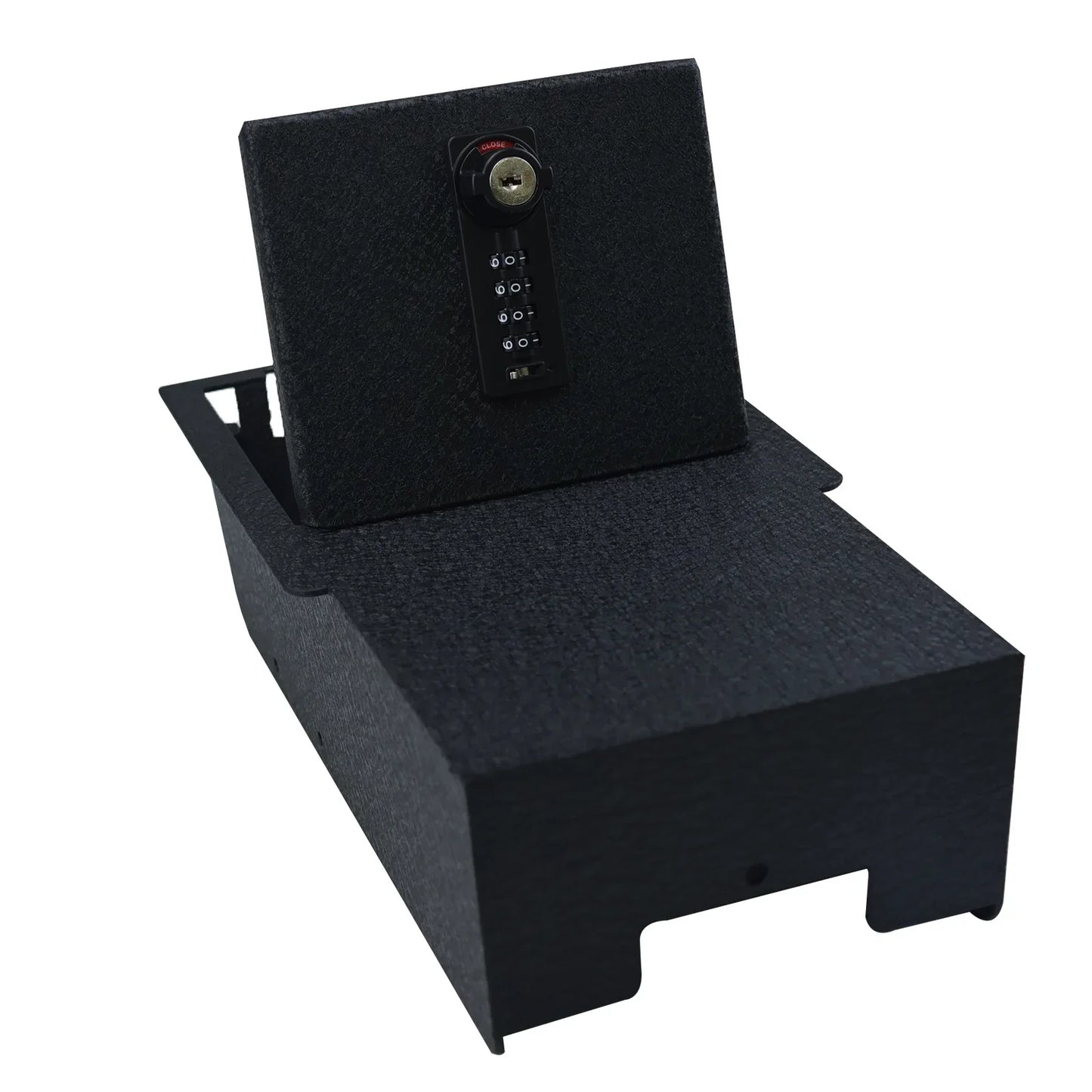 Console Safe Vault Box for Tesla Model Y (4-Digit Combo Lock with Key): 2021-2024