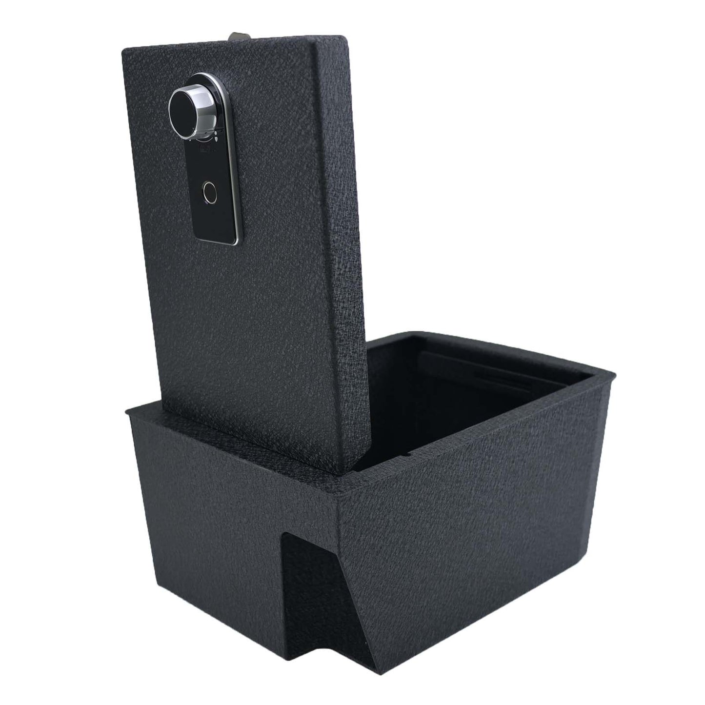 Console Safe Vault Box for Volkswagen Atlas (Fingerprint Lock with Key): 2018-2023