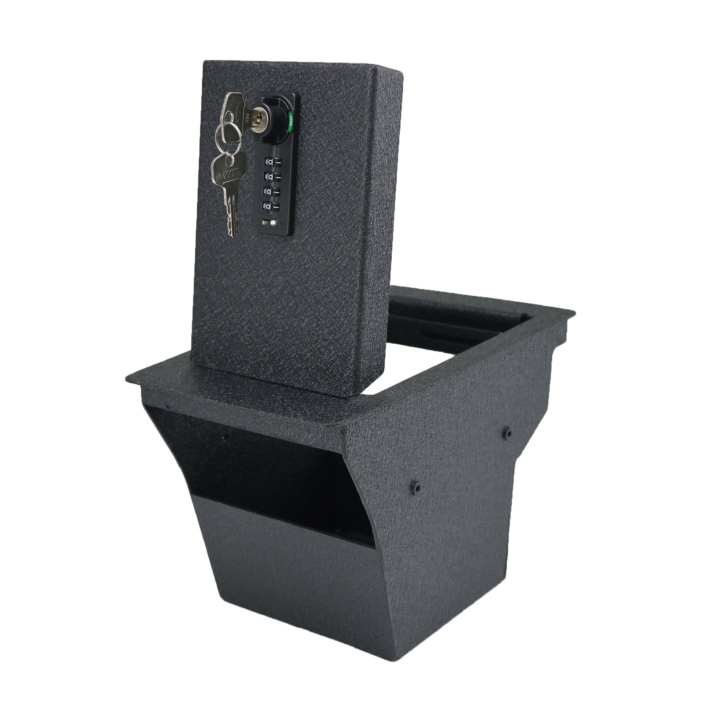 Console Safe Vault Box for Jeep Cherokee (4-Digit Combo Lock with Key): 2015-2024