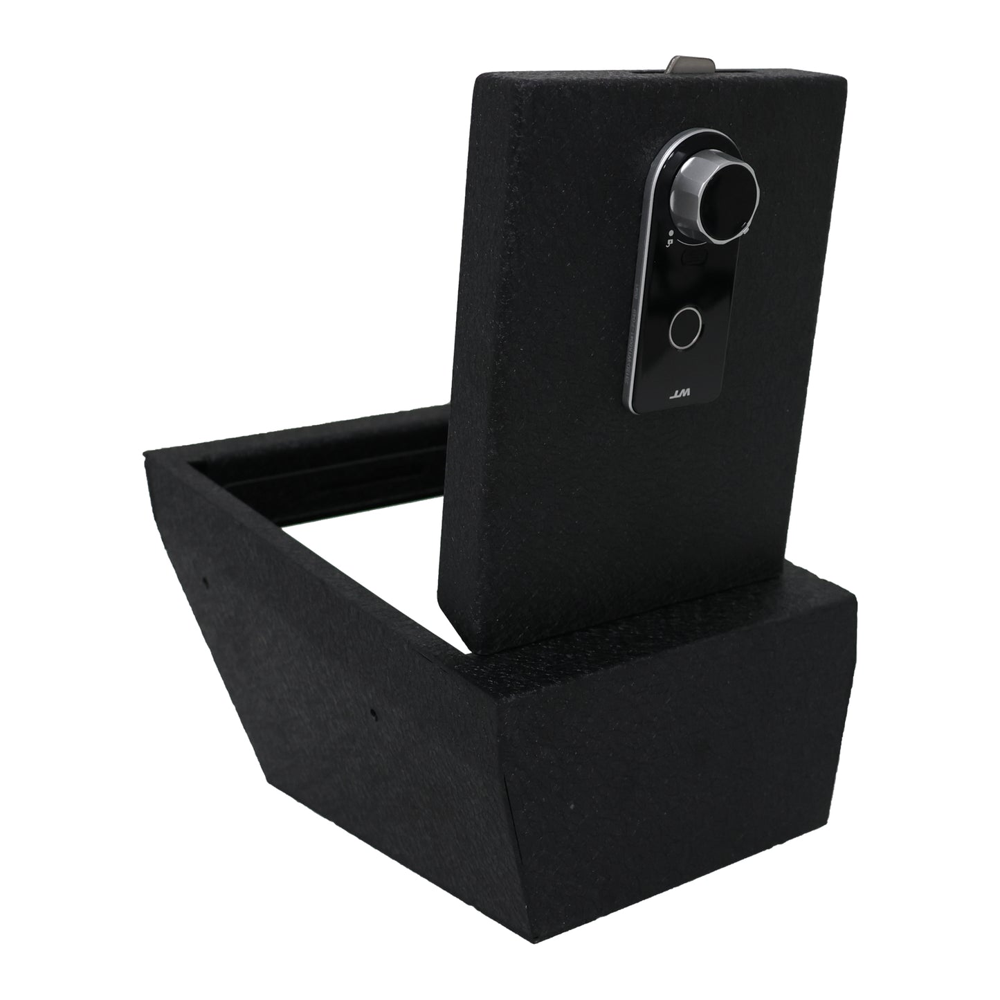 Console Safe Vault Box for Tesla Model S (Fingerprint Lock with Key): 2021-2025