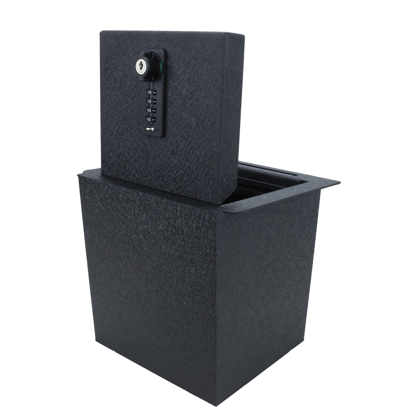 Console Safe Vault Box for Toyota Tacoma (4-Digit Combo Lock With Key): 2016-2023