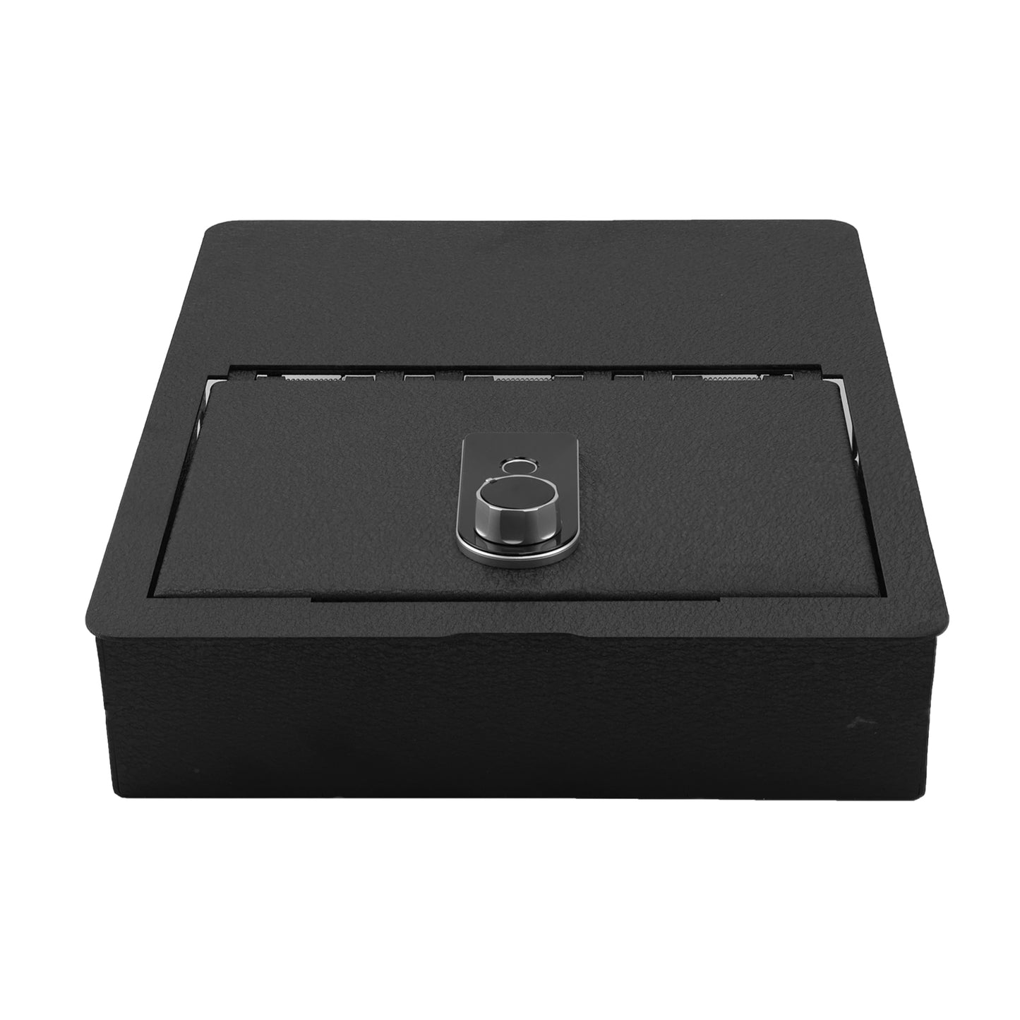 Underseat Console Safe Vault Box for Dodge Ram 1500 (Fingerprint Lock with Key): 2006-2019