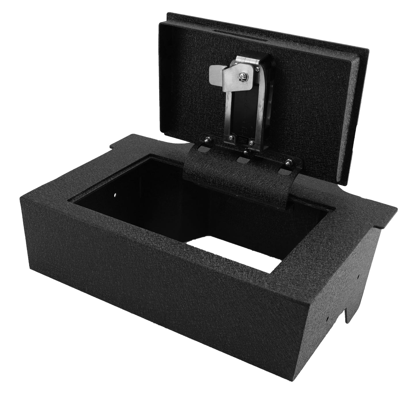 Pro Console Safe Vault Box for Dodge Ram 1500/2500/3500 Bighorn (Fingerprint Lock with Key): 2019-2025