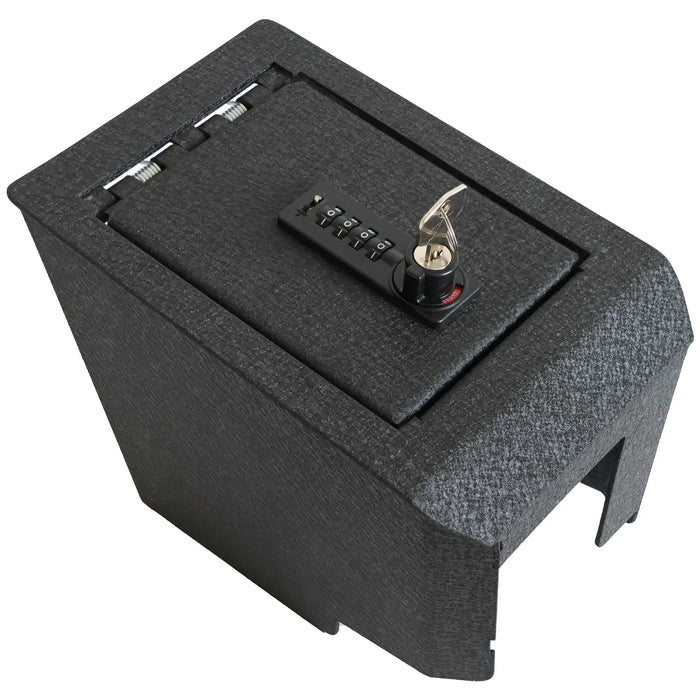 Console Safe Vault Box for BMW X4 (4-Digit Combo Lock with Key): 2018-2025