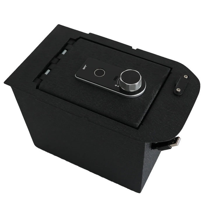 Console Safe Vault Box for Toyota RAV4 (Fingerprint Lock with Key): 2019-2025