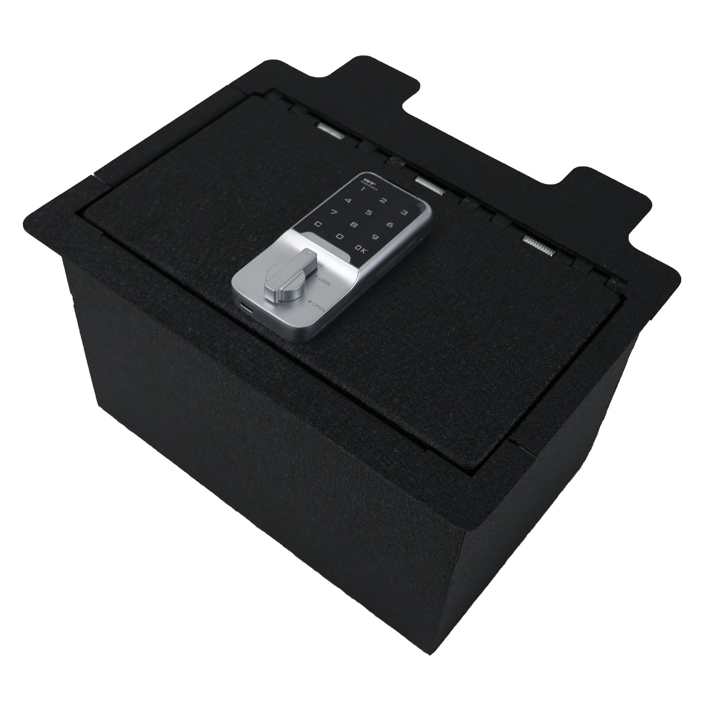 Console Safe Vault Box for Chevrolet Silverado 1500 (Electronic Keypad Lock): 2019-2022