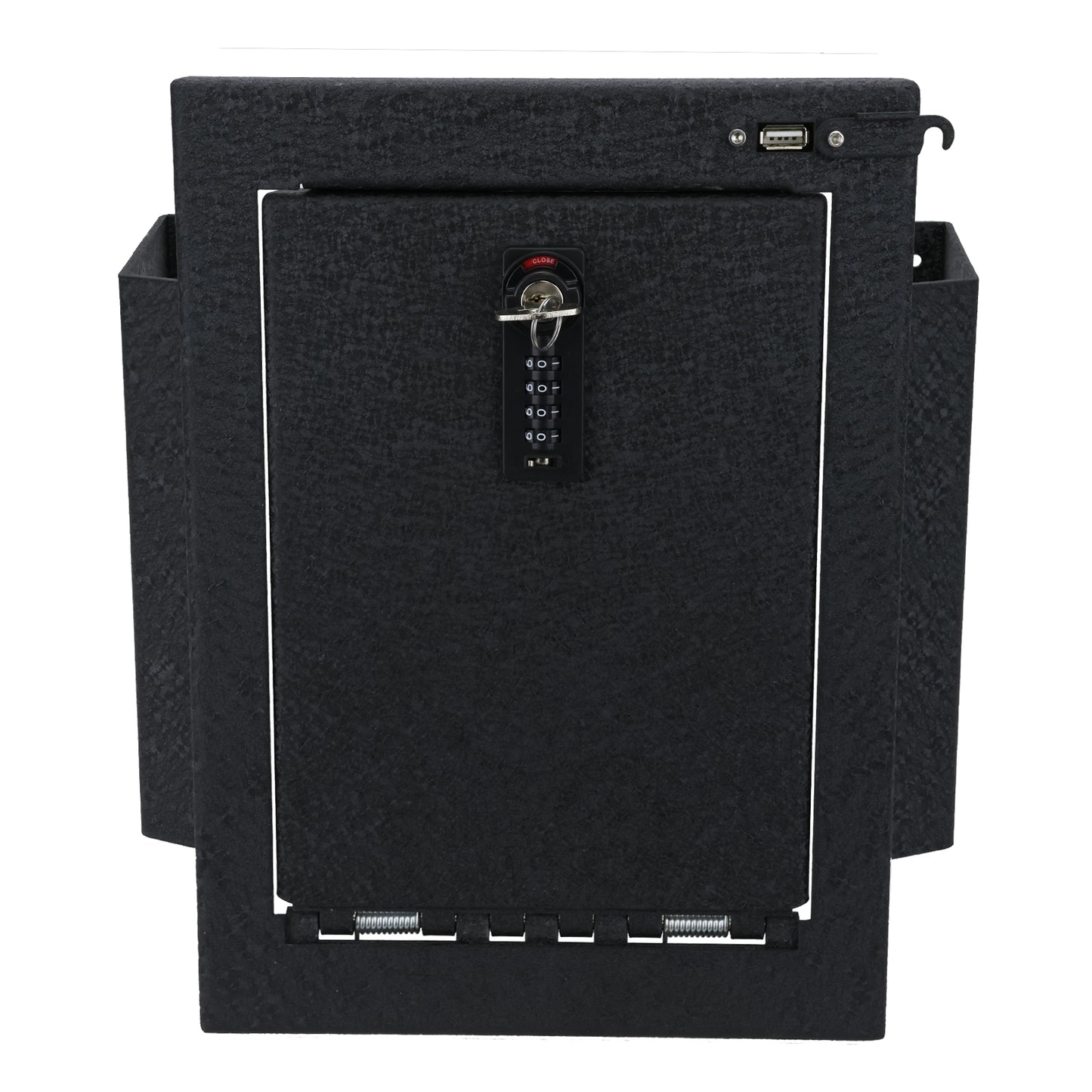 Console Safe Vault Box for Ford F150 (4-Digit Combo Lock with Key): 2012-2014