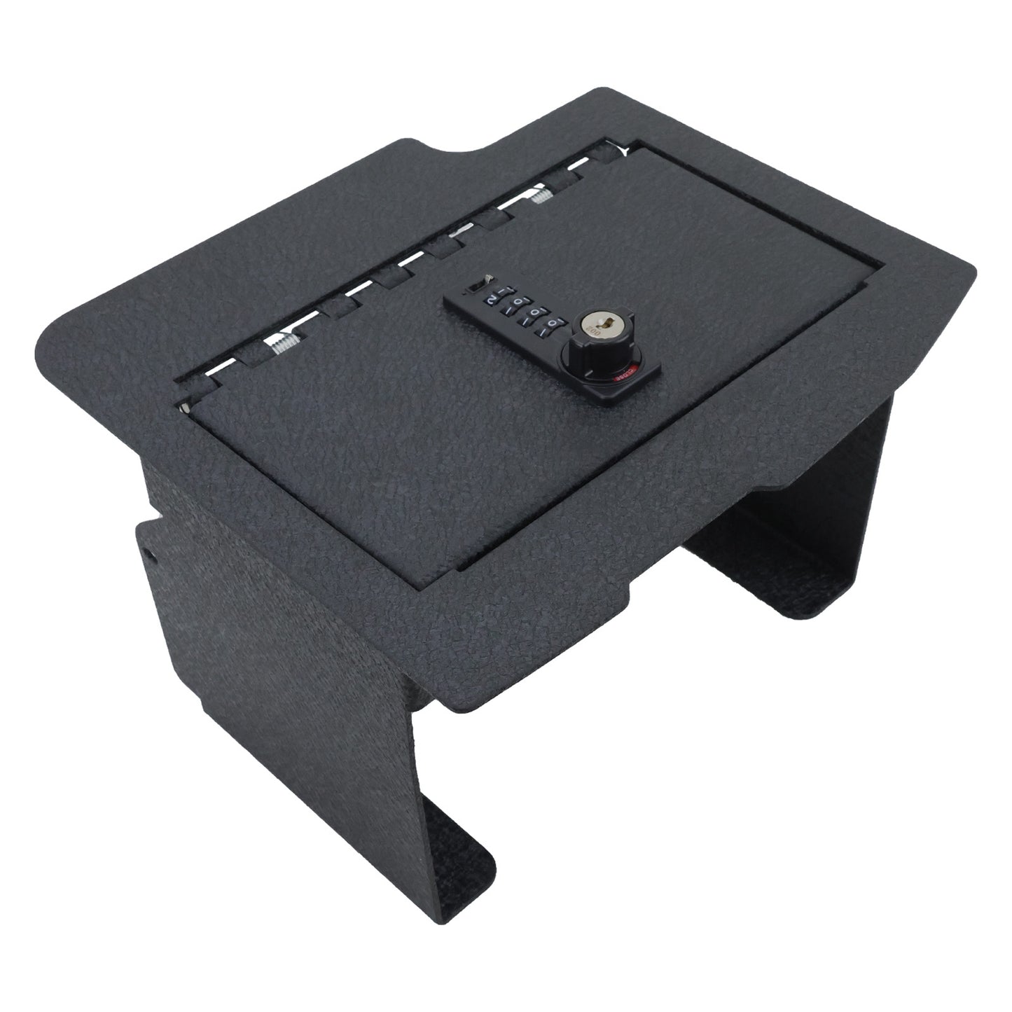 Console Safe Vault Box for Dodge Ram 2500 with CD (4-Digit Combo Lock with Key): 2013-2018