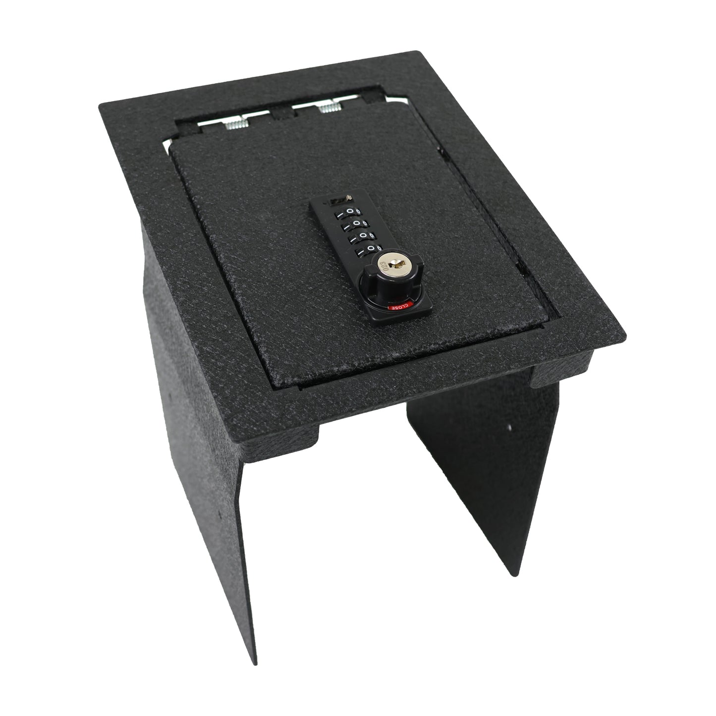 Console Safe Vault Box for Ford Explorer (4-Digit Combo Lock with Key): 2013-2019
