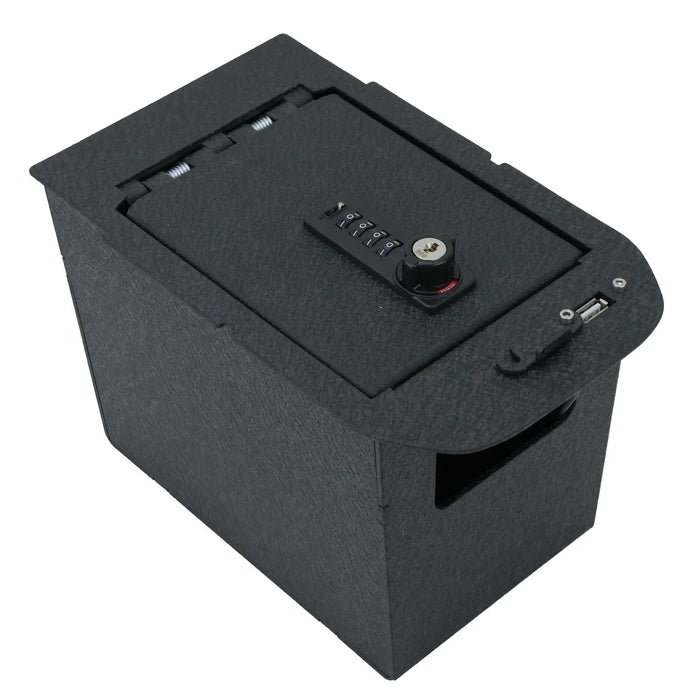 Console Safe Vault Box for Toyota RAV4 (4-Digit Combo Lock with Key): 2019-2025