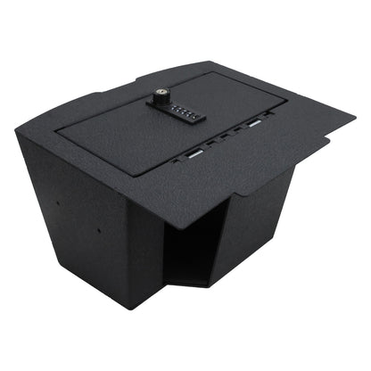 Console Safe Vault Box for Dodge Ram 1500 (4-Digit Combo Lock With Key): 2009-2018