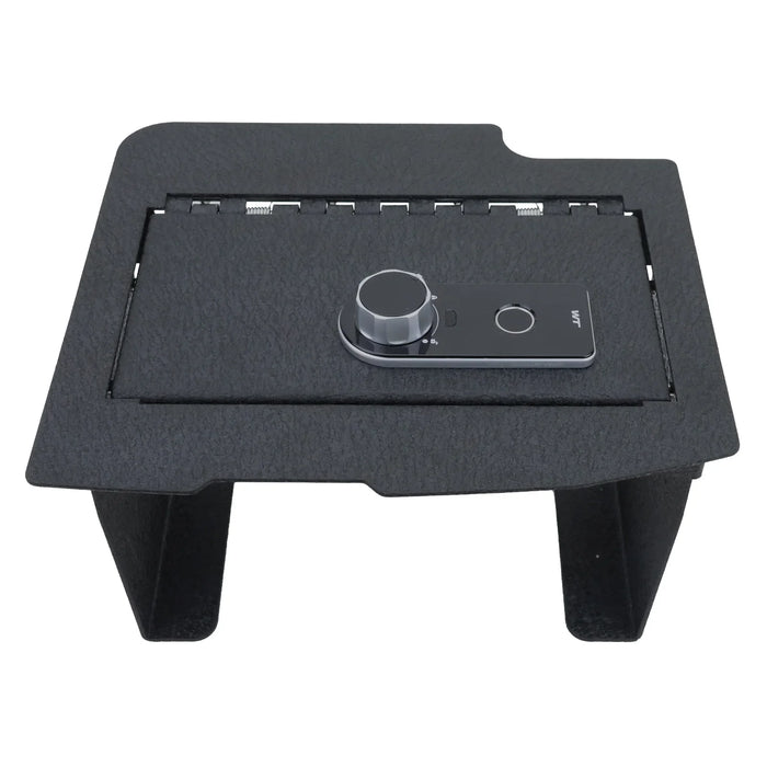 Console Safe Vault Box for Dodge Ram 3500 with CD (Fingerprint Lock with Key): 2013-2018
