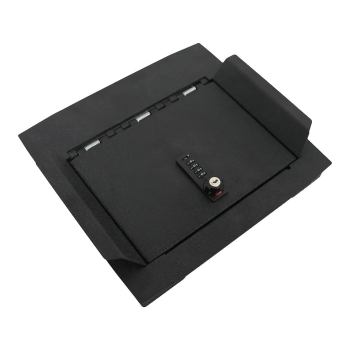 Console Safe Vault Box for Ford F250/F350/F450 Super Duty (4-Digit Combo Lock with Key): 2023-2026