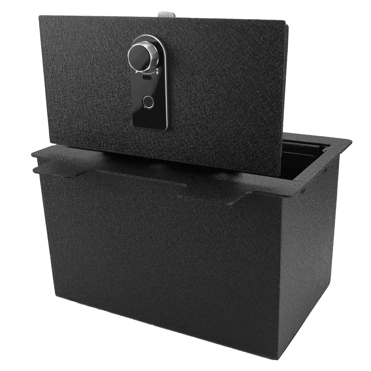 Pro Console Safe Vault Box for Chevrolet Silverado 1500 (Fingerprint Lock with Key): 2019-2022