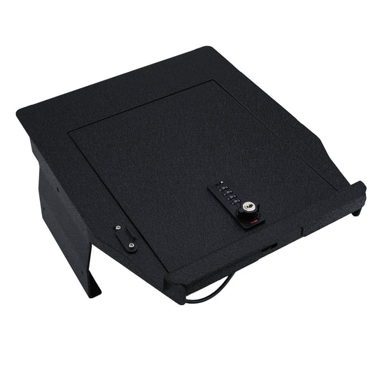 Pro Console Safe Vault Box for Ford F150 Lightning (4-Digit Combo Lock with Key): 2021-2024