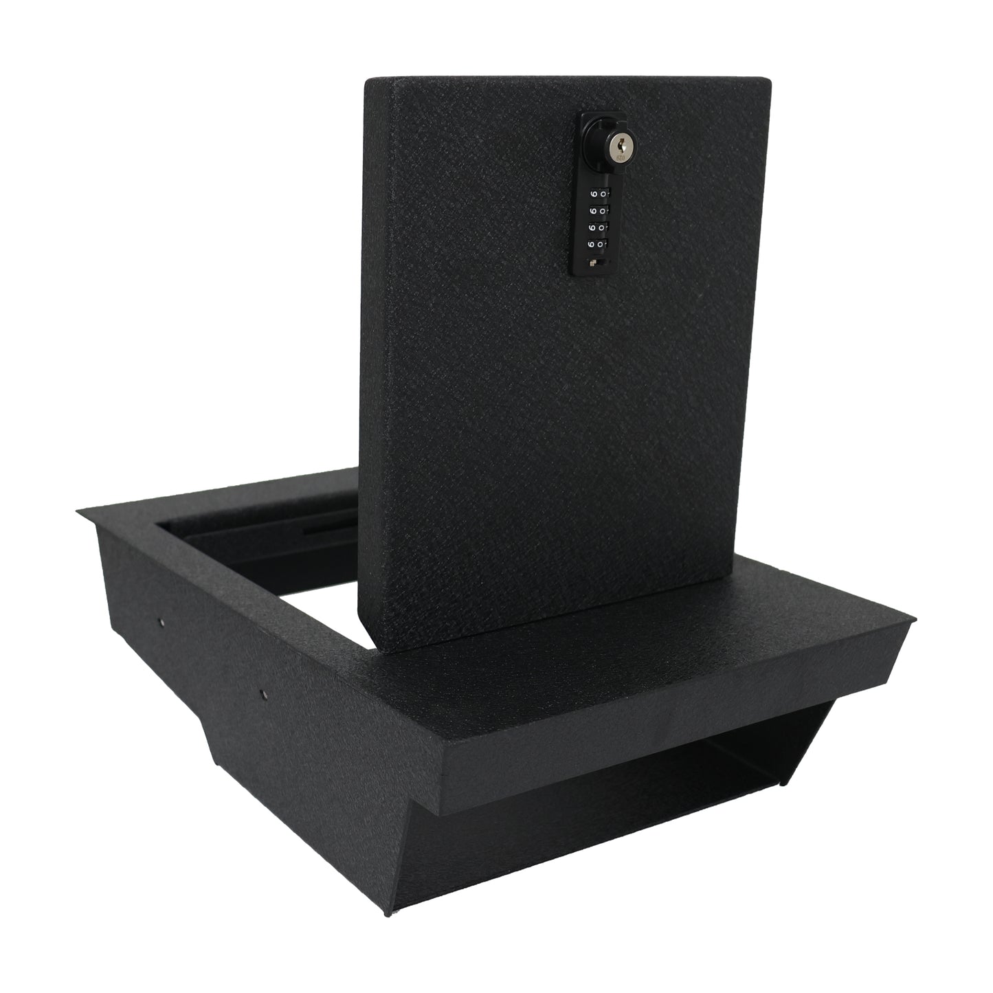 Underseat Console Safe Vault Box for Ford F150 (4-Digit Combo Lock with Key): 2015-2025