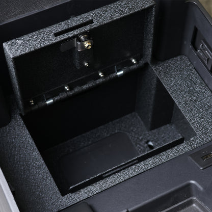 Console Safe Vault Box for Chevrolet Silverado (4-Digit Combo Lock With Key): 2023-2025