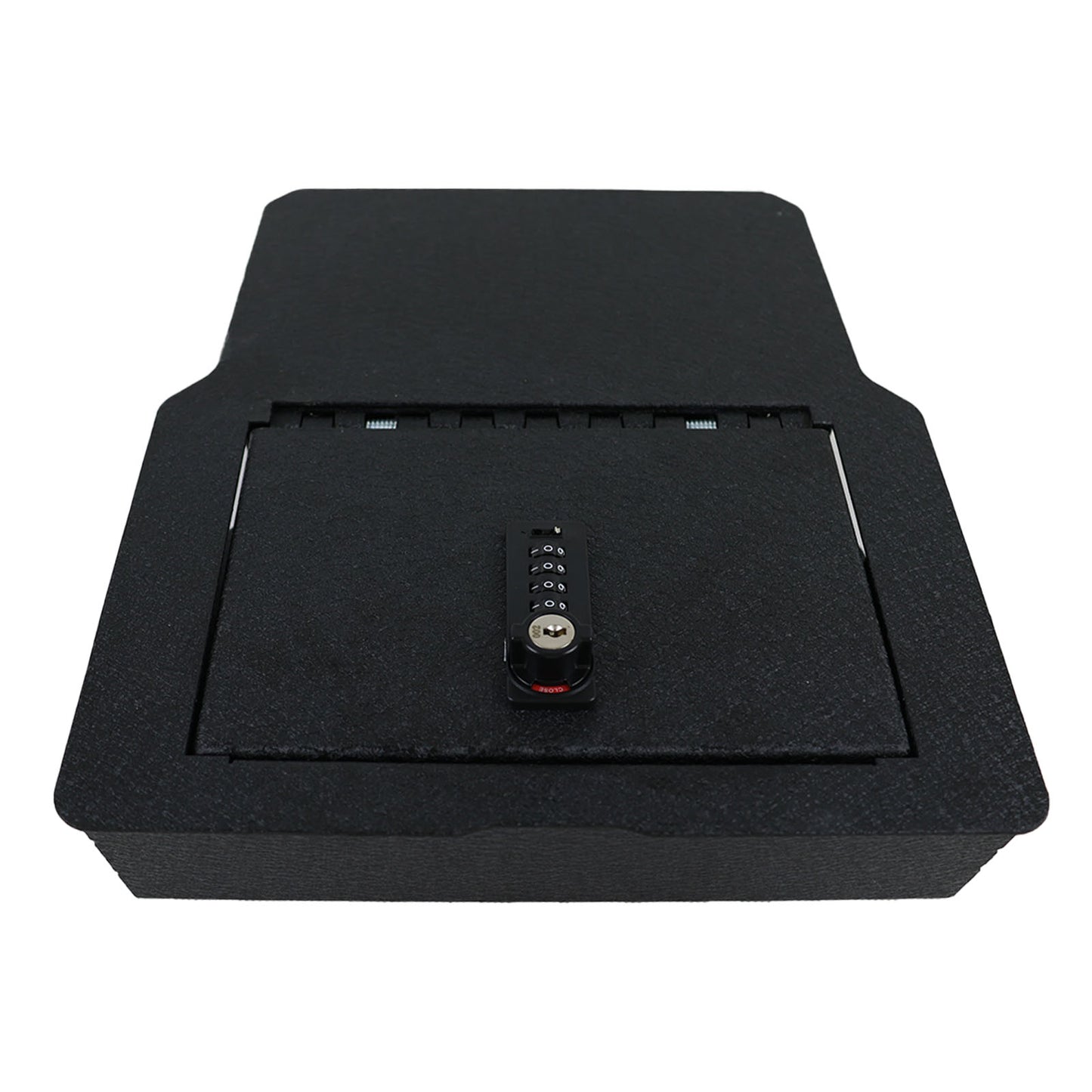 Underseat Console Safe Vault Box for Dodge Ram 1500 (4-Digit Combo Lock with Key): 2020-2024