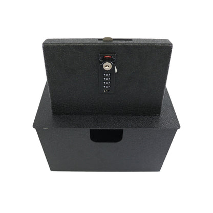 Console Safe Vault Box for GMC Hummer EV (4-Digit Combo Lock with Key): 2024-2025