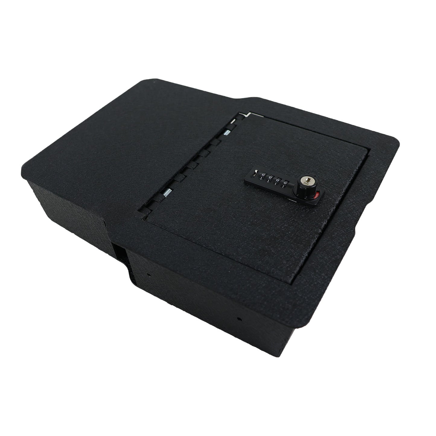 Underseat Console Safe Vault Box for Dodge Ram 1500 (4-Digit Combo Lock with Key): 2020-2024
