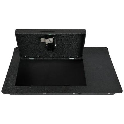 Underseat Console Safe Vault Box for Ford Bronco Sport (Fingerprint Lock with Key): 2021-2024